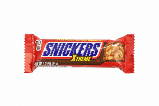 Snickers Xtreme candy bar packaging on a white background