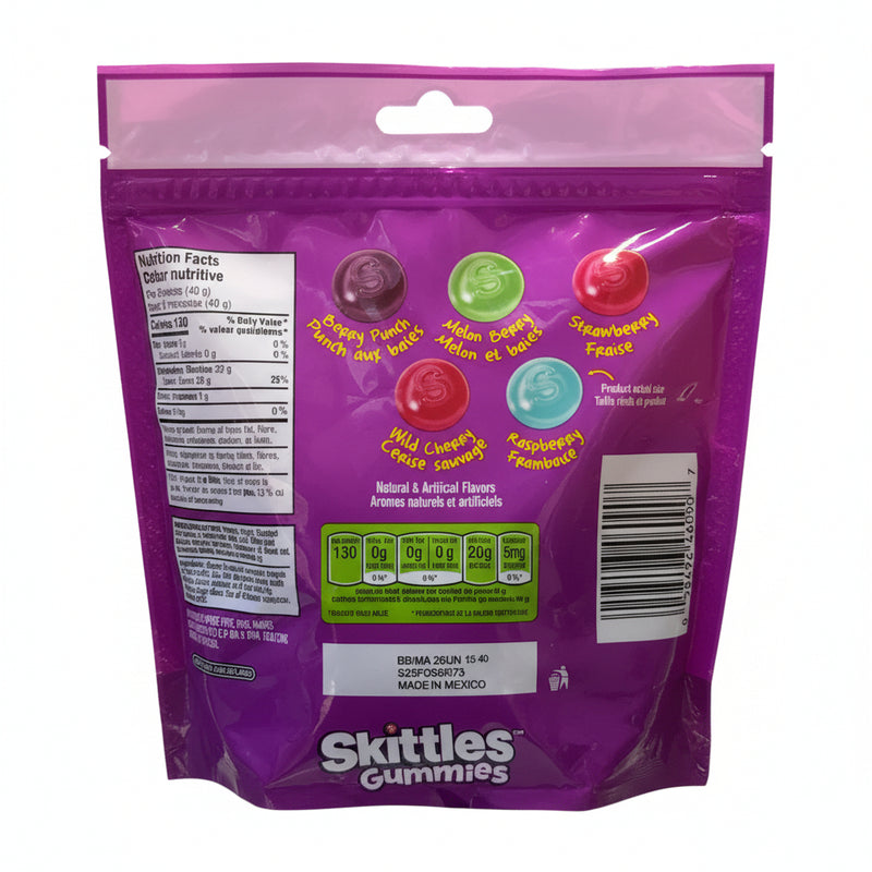 Skittles Berry Flavoured Gummies 280G - Canada Edition - 24HR Snacks-snacks 24 hours near me in canada from around the world- unique snacks and falvours