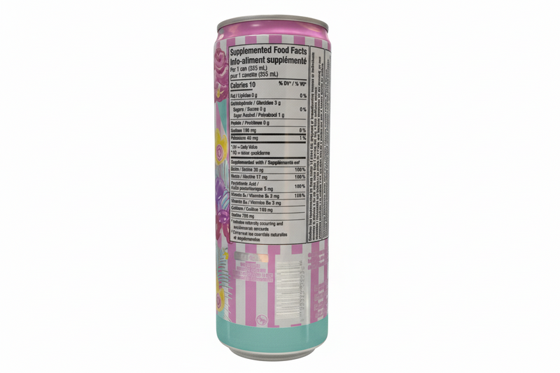 Alani Nu Cotton Candy Flavour Energy Drink 355ML - Canadian Edition - 24HR Snacks-snacks 24 hours near me in canada from around the world- unique snacks and falvours