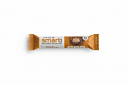 Salted caramel protein bar with 'PRD Smart Bar' packaging on a white background
