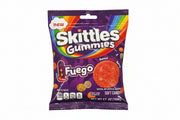 Skittles Fuego gummy candy package with colorful design on a white background