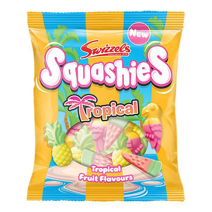 Squashies Tropical Fruit Flavours 100G - U.K Edition